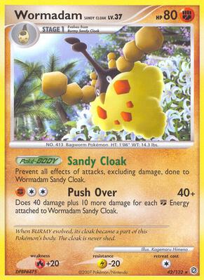 Wormadam Sandy Cloak card from Secret Wonders