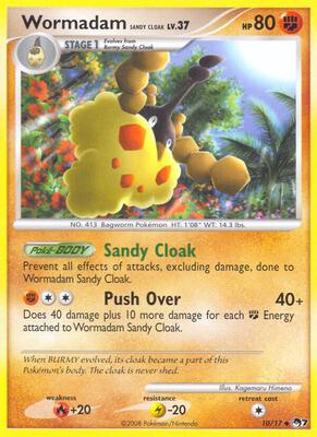 Wormadam Sandy Cloak card from POP Series 7