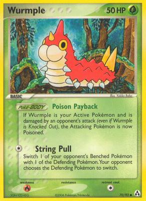 Wurmple card from EX Legend Maker
