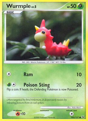 Wurmple card from Platinum
