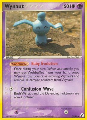Wynaut card from EX Legend Maker