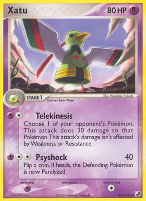 Xatu card from EX Unseen Forces