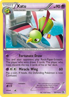 Xatu card from Legendary Treasures