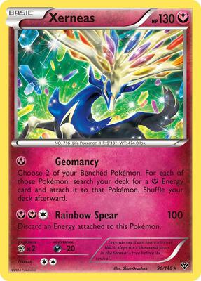 Xerneas card from XY Base Set