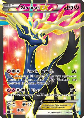 Xerneas EX (146 Full Art) card from XY Base Set