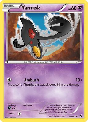 Yamask (45) card from Noble Victories