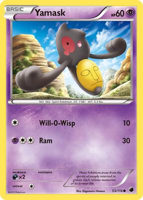 Yamask (55) card from Plasma Freeze