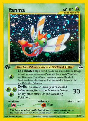 Yanma (17) card from Neo Discovery