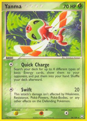 Yanma card from EX Team Rocket Returns