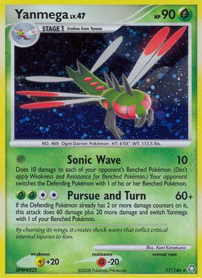 Yanmega card from Legends Awakened