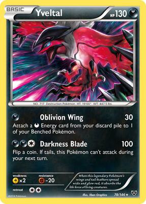 Yveltal card from XY Base Set