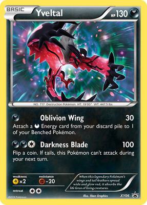Yveltal - XY06 card from XY Promos
