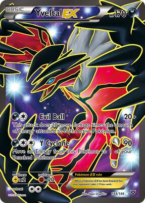 Yveltal EX (144 Full Art) card from XY Base Set