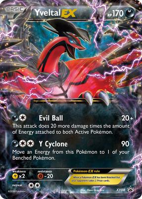 Yveltal EX - XY08 card from XY Promos