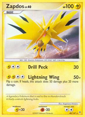 Zapdos (48) card from Supreme Victors