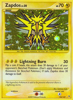 Zapdos (150) card from Supreme Victors