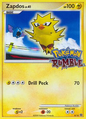 Zapdos card from Rumble