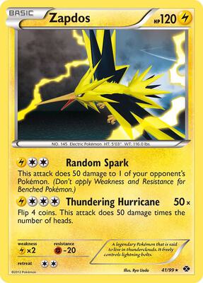 Zapdos card from Next Destinies