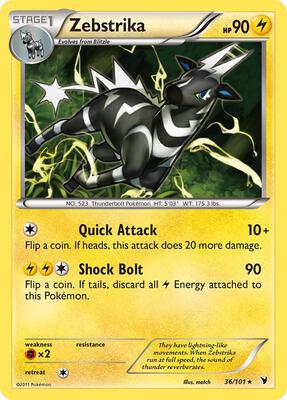 Zebstrika card from Noble Victories