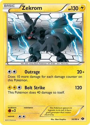Zekrom card from Next Destinies