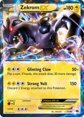 Zekrom EX card from Next Destinies