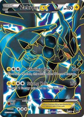 Zekrom EX (97 Full Art) card from Next Destinies
