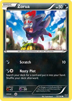 Zorua card from XY Base Set