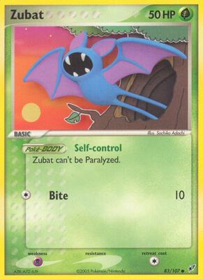 Zubat card from EX Deoxys