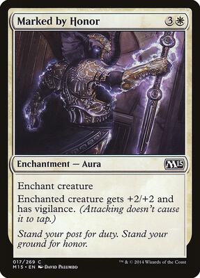 Marked by Honor card from Magic 2015 (M15)