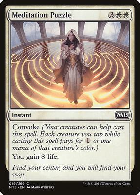Meditation Puzzle card from Magic 2015 (M15)