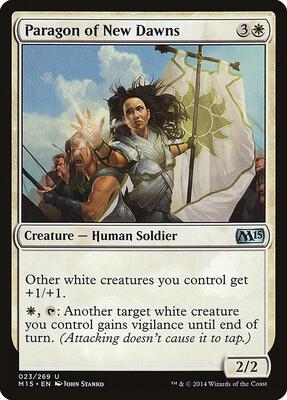 Paragon of New Dawns card from Magic 2015 (M15)