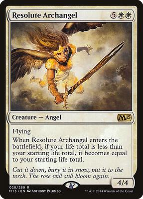 Resolute Archangel card from Magic 2015 (M15)