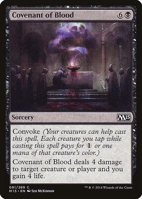 Covenant of Blood card from Magic 2015 (M15)
