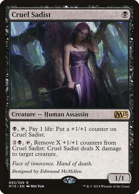 Cruel Sadist card from Magic 2015 (M15)