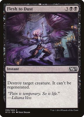 Flesh to Dust card from Magic 2015 (M15)