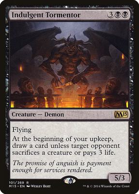 Indulgent Tormentor card from Magic 2015 (M15)