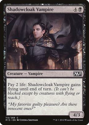 Shadowcloak Vampire card from Magic 2015 (M15)