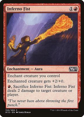 Inferno Fist card from Magic 2015 (M15)