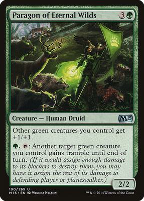 Paragon of Eternal Wilds card from Magic 2015 (M15)