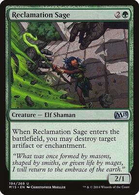 Reclamation Sage card from Magic 2015 (M15)