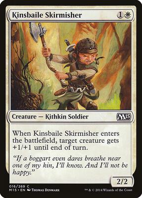 Kinsbaile Skirmisher card from Magic 2015 (M15)