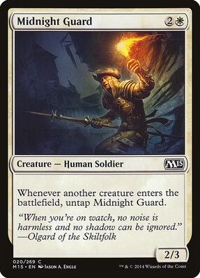 Midnight Guard card from Magic 2015 (M15)