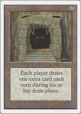 Howling Mine card from Unlimited Edition