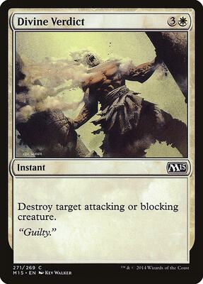 Divine Verdict card from Magic 2015 (M15)