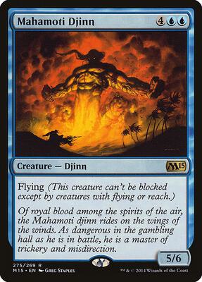 Mahamoti Djinn card from Magic 2015 (M15)
