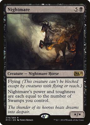 Nightmare card from Magic 2015 (M15)