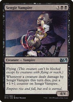 Sengir Vampire card from Magic 2015 (M15)