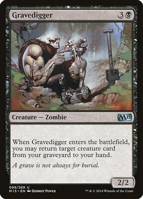 Gravedigger card from Magic 2015 (M15)