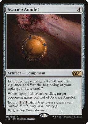 Avarice Amulet card from Magic 2015 (M15)