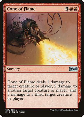 Cone of Flame card from Magic 2015 (M15)